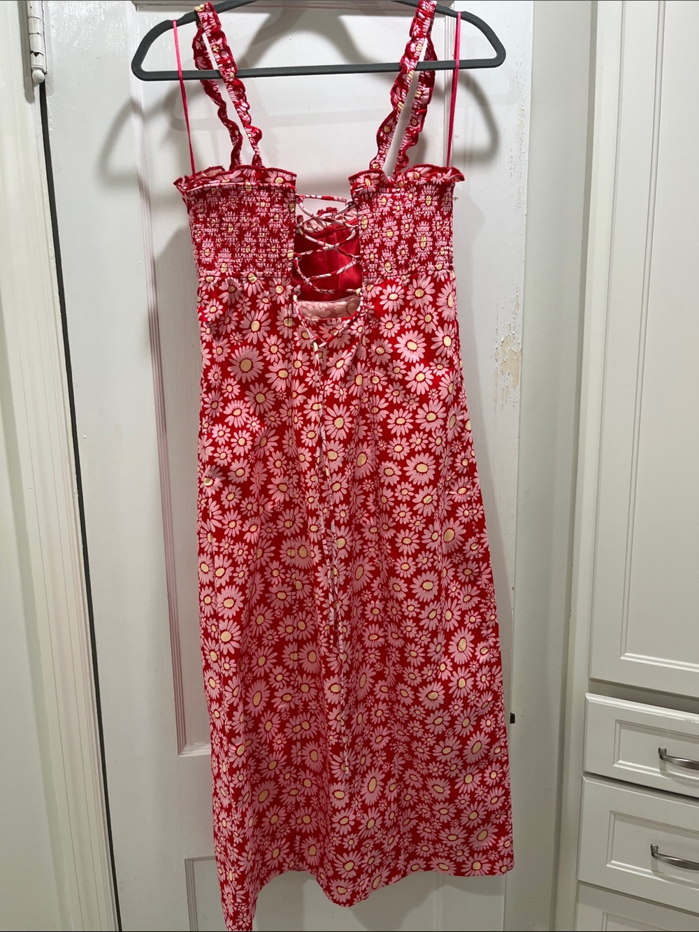 Free People Tomato Daisy Print Midi Dress - Picture 12 of 12